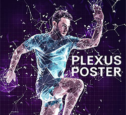 极品PS动作－点线面艺术(含高清视频教程)：Plexus Poster Photoshop Action